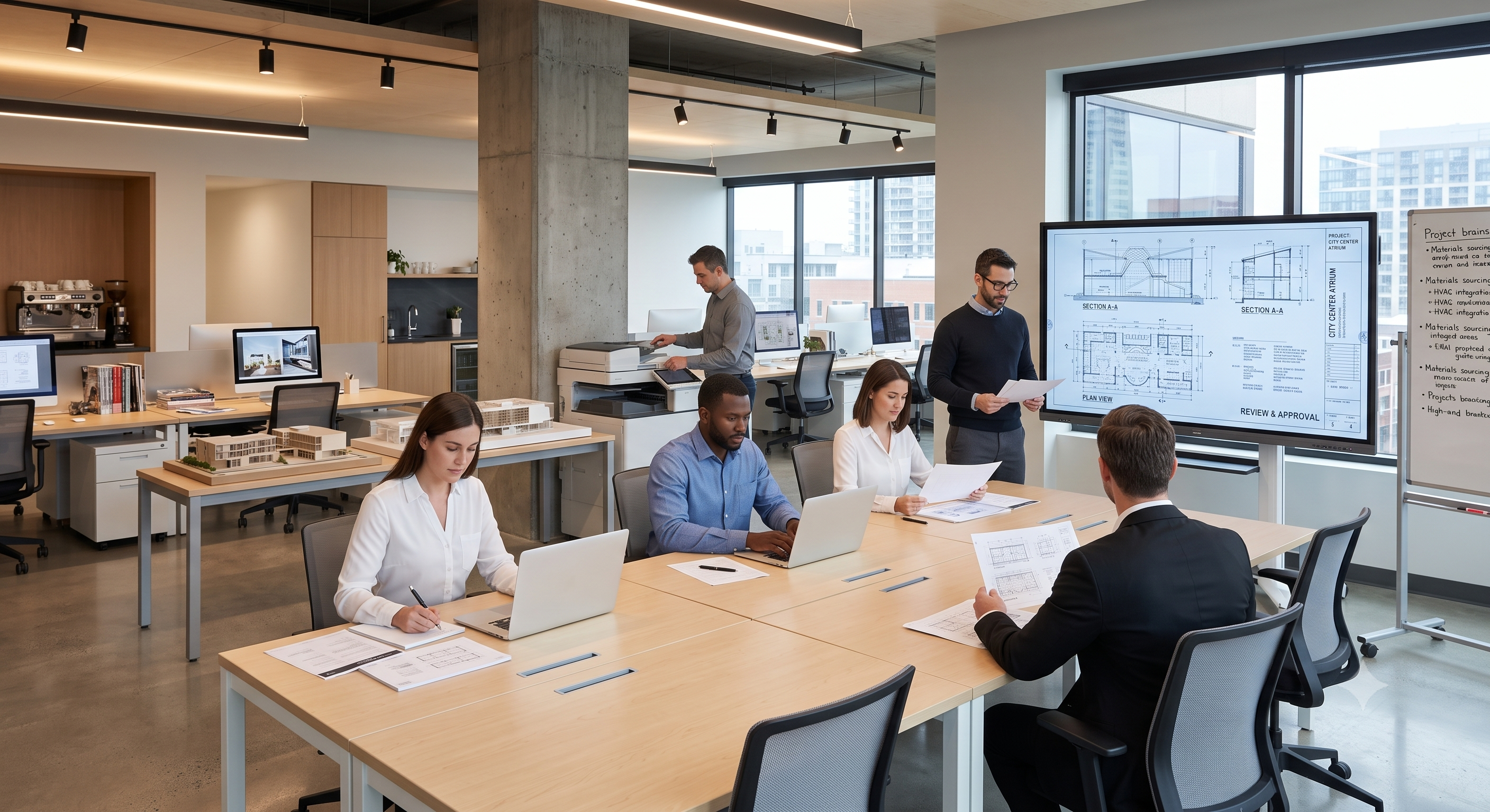 Equipe corporativa em ambiente de trabalho